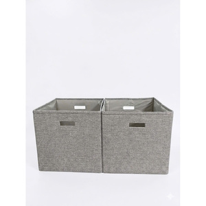 MA54 Large Capacity Foldable Fabric Storage Cube <b>Bin</b> with Handles Polyester Closet Organizer Box for Toys Clothes Home Office - Product Image 4