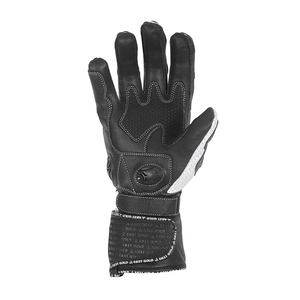 Guantes de Ciclismo para Hombre, Completos, Ligeros, de Poliéster, Compatibles con Pantalla Táctil, Transpirables, con Cierre de Velcro, en Blanco, Negro y Azul - Product Image 3