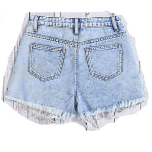 SHY SPORTS - Shorts de Mezclilla Desgastados Personalizados de Alta Calidad para Hombre, Estilo Nuevo, Shorts de Mezclilla Rotos para Chico, Último Diseño - Product Image 2