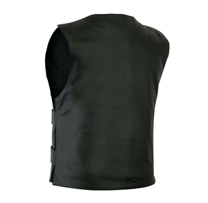 Chaleco Retro de Cuero Genuino para Hombre, Estilo Casual Vintage, Sin Mangas, Prenda Exterior de Invierno, Tallas Grandes, Transpirable, con Cierre, Corto, para Trabajo - Product Image 2