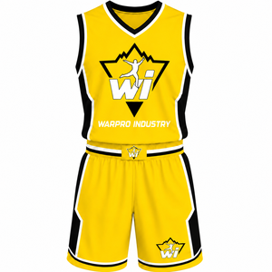 Ensemble de sport personnalisé haut de gamme pour équipe de basketball adulte – Maillot sans manches respirant en polyester à séchage rapide - Product Image 1