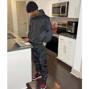 Ensemble de jogging imperméable de haute qualité, imprimé, écologique, streetwear, coupe-vent, veste zippée, pantalon élastique - Product Image 3