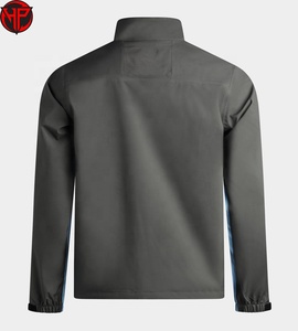 Chaqueta Impermeable Transpirable para Hombre, Cortavientos, con Bloques de Color, Cierre de Cremallera, Estilo Deportivo Otoñal, Corte Regular - Product Image 6