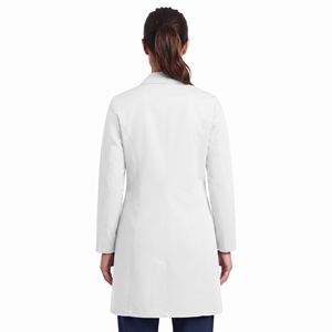 Custom Women's V Neck Long Sleeve Medical Scrubs Single Breasted Hospital Uniform Set Breathable Woven Workwear - Product Image 2