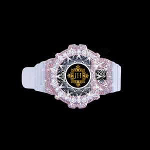 Reloj de Lujo con Diamantes de Moissanita de Primera Calidad, Diseño Completamente Adornado, Resistente al Agua, de Acero Inoxidable, Disponible para la Venta - Product Image 3