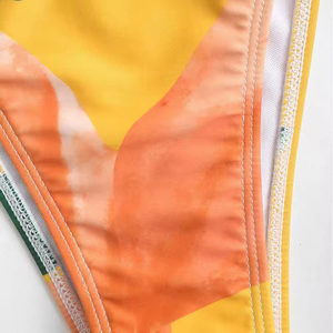 New Hot Collection Women's Bikini Sets 2 Piece Summer Swimwear Plus Size Front Logo Off-the-Shoulder Quick Dry Removable <b>Padded</b> - Product Image 3