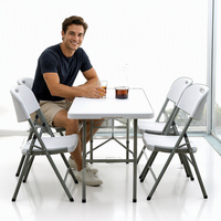 Table de camping pliable moderne, légère et durable, table de pique-nique portable avec poignée de transport, pour événements en plein air