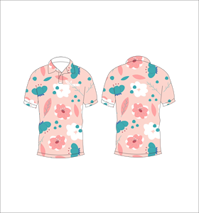เสื้อโปโลพิมพ์ลายดอกไม้แบบกำหนดเอง แขนสั้น สวมใส่สบาย เหมาะสำหรับกอล์ฟ เทนนิส ชุดทีมฤดูร้อน - Product Image 5