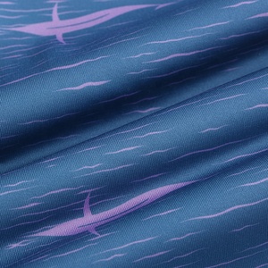 High Waist Full Length Yoga <b>Leggings</b> With Purple Print <b>Pattern</b> Seamless Elastic Waist Women's Activewear Pants - Product Image 4
