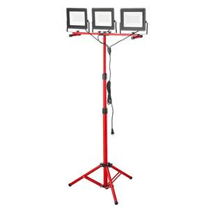 Lámpara de Trabajo LED con Soporte, 21000 Lúmenes, Tres Cabezas, Portátil, para Camping, Interruptor Individual, 10.83 pies de Alcance, para Aventuras al Aire Libre - Product Image 1