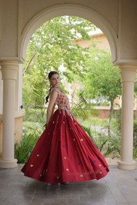 Lehenga Choli de Algodón para Mujer, para Bodas, Compra en Línea, Surat, India, Vestidos Reales para Bodas Pakistaníes 2026 - Product Image 3
