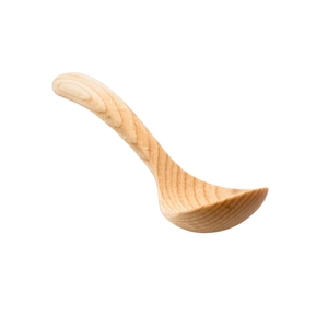 Ensemble de 2 cuillères à soupe en bois naturel écologique, petites cuillères à café en bois durables, fabriquées à la main, de qualité alimentaire, couverts de cuisine, vaisselle - Product Image 5