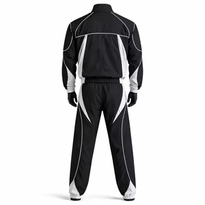 High Quality Windbreaker Tracksuit Custom Logo <b>Zipper</b> <b>Jacket</b> and Trouser 100% Nylon New Design Oversized Tracksuit For Men - Product Image 4