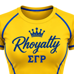 Camiseta Deportiva de Compresión Personalizada para Mujer Sigma Gamma Rho, Top de Entrenamiento Elástico con Letras Griegas de la Hermandad, Venta al Por Mayor - Product Image 3