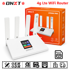 DNXT 4g lte wifi router LTE Cat4 2.4GHz 4g router with sim card WiFi6 300Mbps modem sim card LCD AP modem internet Home Use - Product Image 1