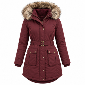 Stylish Ladies <b>Winter</b> Coat <b>for</b> Travel and Outdoor Use Coat with Cotton Filling Casual <b>Women</b> <b>Winter</b> <b>Parka</b> Jacket - Product Image 2