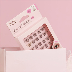 [EVERBIO] ขนตาปลอม KKONGLASH-NOGLUE แบบไม่ต้องใช้กาว  ชุดขนตาแบบกลุ่มพร้อมแถบแบนบางพิเศษ น้ำหนักเบา ใช้ซ้ำได้ - Product Image 6