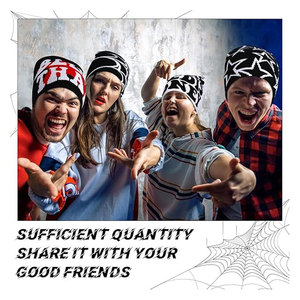 Beanie Double Sided Graphic Knitted Beanie for <b>Men</b> and Women Stylish Warm Acrylic <b>Winter</b> <b>Hat</b> Reversible Design Streetwear - Product Image 5