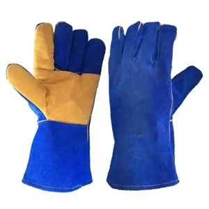Cowhide Split Leather Industrial Safety Gloves <b>Fire</b> Proof Welding Work Gloves for Welder Industrial Work Protection - Product Image 1