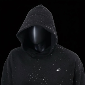 Sweat-shirts à strass minimalistes en molleton de coton, coupe oversize, style streetwear, design épuré, commande en gros, approvisionnement direct usine - Product Image 2