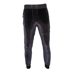 Ensemble de survêtement en velours noir pour homme, deux pièces, sweat à capuche et pantalon doux et respirants, tenue chaude et confortable pour l'hiver - Product Image 5