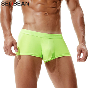 <b>Custom</b> Men's 100% Cotton Printed Beaded <b>Boxer</b> Briefs Breathable Soft Underwear OEM ODM Private Label Wholesale Manufacturer - Product Image 1