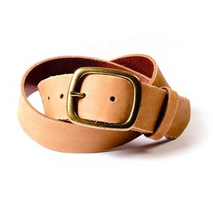 Cinturón de Cuero Personalizado con Hebilla de Acero, Transpirable, Impermeable, Estilo Vintage, Informal de Negocios para Hombre, de Alta Calidad - Product Image 1