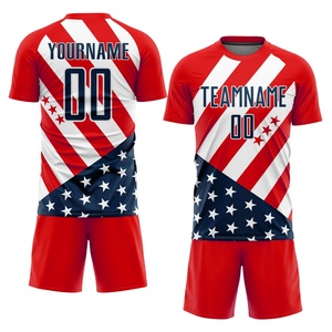 Kit d'uniforme de football unisexe personnalisé ensemble concevez le nom de votre équipe de club et les maillots de football France sublimés chemises de football pour adultes - Product Image 3