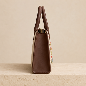 Bolso Tote de Lona Personalizado con Bordado de Moda Global HINDVANTA, Cierre de Cremallera, Diseño Floral de Mariposas, Forro de Cuero PU, para Uso Diario de Mujeres - Product Image 4