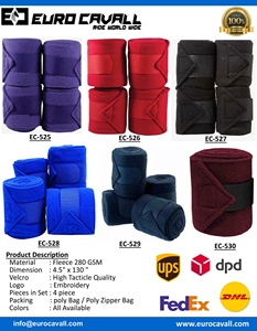 Vendas Protectoras para Patas de Caballo Polo Wraps, Material de Forro Polar, Duraderas para Equitación, OEM 2026 - Product Image 2