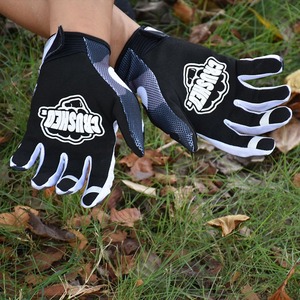Guantes de Motocross de Diseño, Impermeables y Resistentes al Viento, Color Gris Negro con Marca de Agua, Protección Completa para los Dedos, Equipo de Carreras, Protección para Ciclismo al Aire Libre, Unisex - Product Image 5