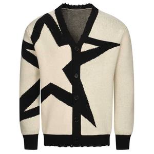 Pull tricoté tendance hiver, cardigan personnalisé pour homme, prix de gros, vêtements de sport, pull rayé pour homme, respirant - Product Image 1