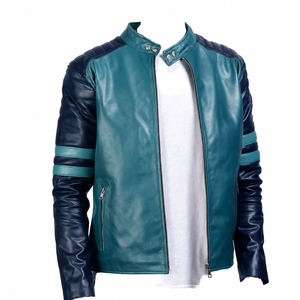 Cheap Price Men Genuine <b>Leather</b> <b>Jacket</b> High Street Comfortable Regular Fit Men <b>Leather</b> <b>Jackets</b> With <b>Long</b> Sleeves Winter Wear - Product Image 1