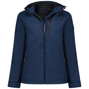 Veste Softshell Unisexe en Toile, Col Mandarin, Fermeture Éclair, Imperméable, Coupe-Vent, Légère, Style Urbain, Idéale pour la Randonnée Automne - Product Image 2