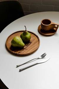 Wooden Tableware Wooden Dinnerware Eco Friendly Kitchenware Handmade Wood Plate Restaurant Serving Plate Natural Wood <b>Dish</b> - Product Image 5