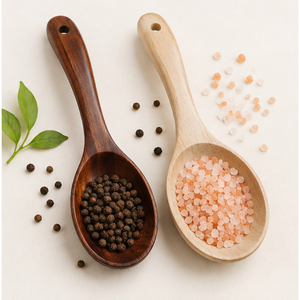 Louche à soupe en bois au design magnifique, grande cuillère de cuisine profonde, louche à soupe en bois avec manche courbé - Product Image 4