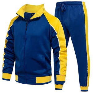 Chándal blanco para hombre, manga larga, con cremallera, capucha, deportivo, con rayas laterales, bolsillos, transpirable, para invierno, corte regular, 100% algodón - Product Image 2