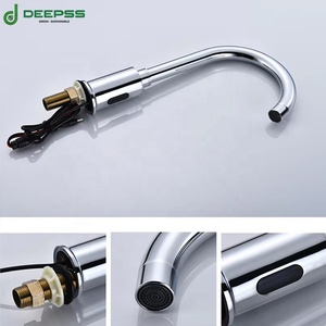 Deepss <span class=keywords><strong>Automatic</strong></span> <span class=keywords><strong>Sensor</strong></span> Waschbecken Wasserhahn Becken Wasserhähne Touch Free Chrom Messing Küche Bad Wasserhahn Wasserhähne - Product Image 3