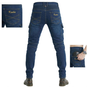 Pantalones de Motociclismo Reforzados con Certificación CE para Hombre, Transpirables, Resistentes al Viento, Talla Grande, Estilo Vaquero, con Protección Blindada - Product Image 5