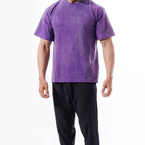 T-shirt décontracté à manches courtes pour homme, coupe classique, tricoté, respirant, col rond, écologique, séchage rapide, 100% coton, avec logo personnalisé imprimé - Product Image 1