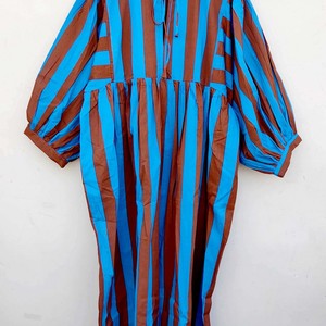 Lightweight <b>Boho</b> Striped Floor-Length A-Line Breathable <b>Dress</b> Casual <b>Summer</b> Sundress Sleeveless Pure Cotton Outfit Women - Product Image 2