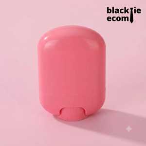 BKT8874 Emballage de stick solaire cylindrique vide en plastique ABS rose avec bouchon à vis et impression UV 15g TB19 pour soins de la peau - Product Image 2
