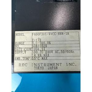 RKC F400F301-V*CC-NNN-1N - Équipements et composants semi-conducteurs d'occasion fiables à l'échelle mondiale - Product Image 1