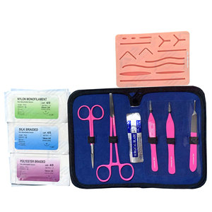 Kit de Práctica de Sutura Quirúrgica, Instrumento Médico para Estudiantes de Medicina, Kit de Entrenamiento de Sutura, Almohadilla de Piel Quirúrgica - Product Image 1