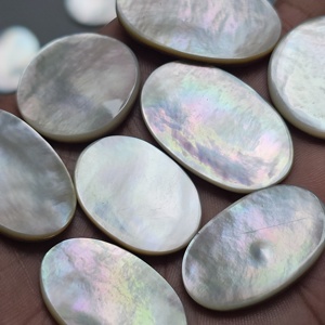 Lot de cabochons en nacre naturelle, vente en gros, pierres précieuses en nacre d'eau douce pour la fabrication de bijoux - Product Image 4