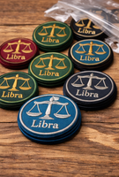 Patch brodé Zodiaque Libra 10 couleurs, thermocollant/à coudre, motif astrologique (2,5 pouces chacun)