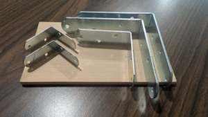Galvanized Steel Corner Bracket Metal Angle Bracket L Shaped Mounting Support for Furniture <b>Hardware</b> - Product Image 4