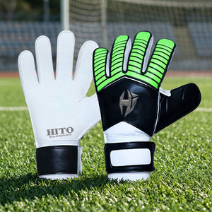 Gants de gardien de but en latex professionnels de qualité supérieure avec logo personnalisé et construction respirante avancée, protection des doigts - Product Image 2