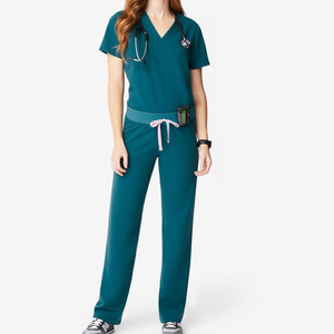 2025 Hot Sale Soft Polyester Hospital Nurse <b>Scrub</b> <b>Set</b> with Needle Detection Seamless Fusing for Unisex Nursing <b>Scrub</b> Uniforms - Product Image 3