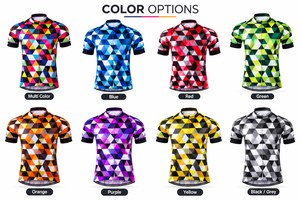 Camiseta de Ciclismo con Estampado Geométrico, Cierre Completo, Manga Corta, Transpirable, de Secado Rápido, Unisex, para Ciclismo de Carretera y Montaña - Product Image 4